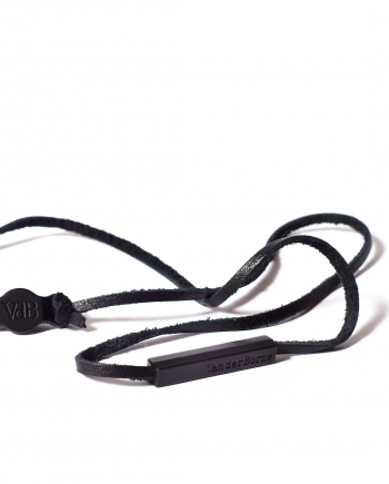 black necklace leather