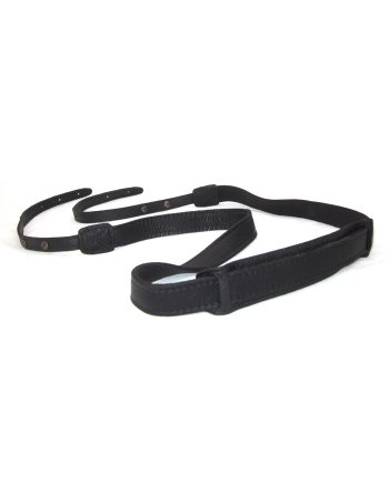 black camera strap