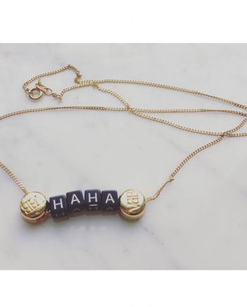gold necklace HAHA